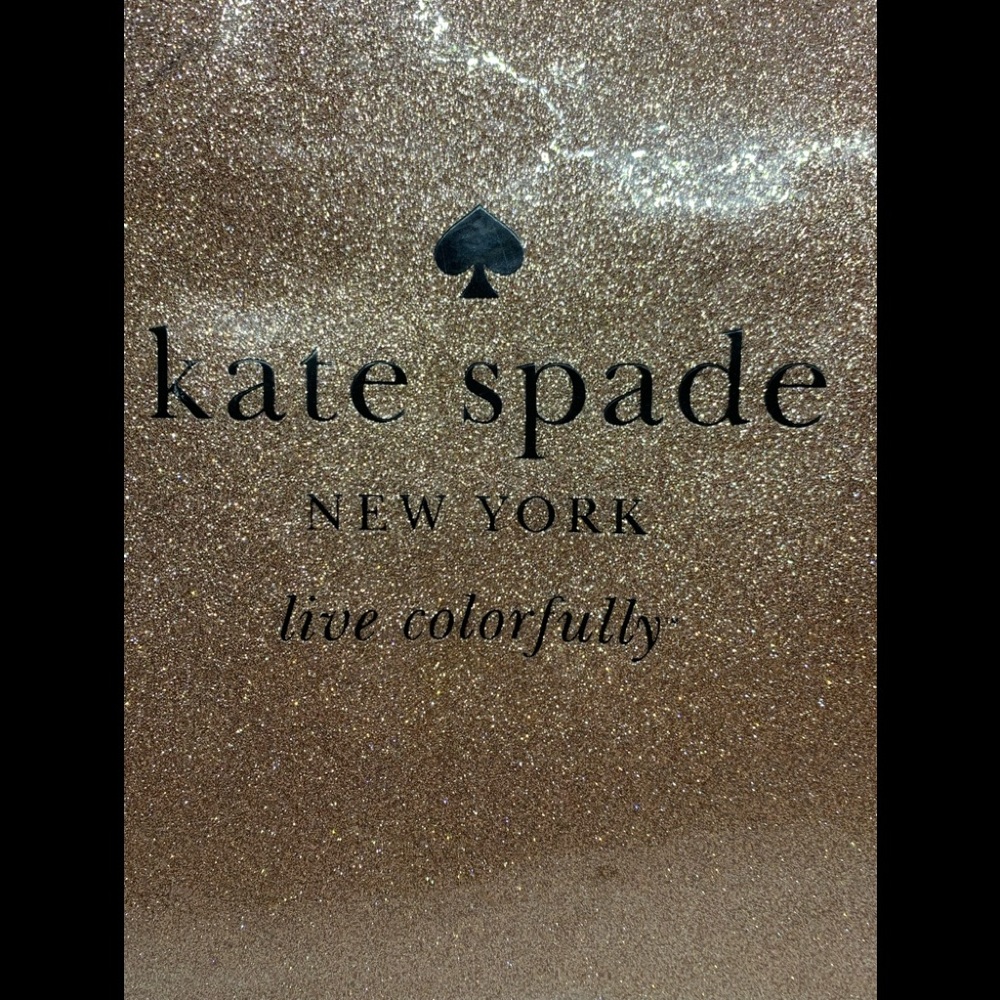 Kate Spade Live Colorfully Rose Gold Sparkle Tote